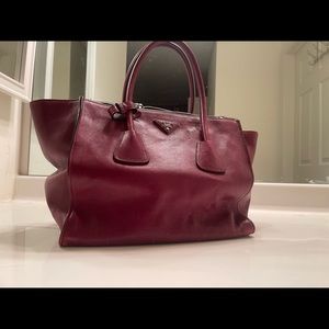 Authentic Burgundy Prada Bag